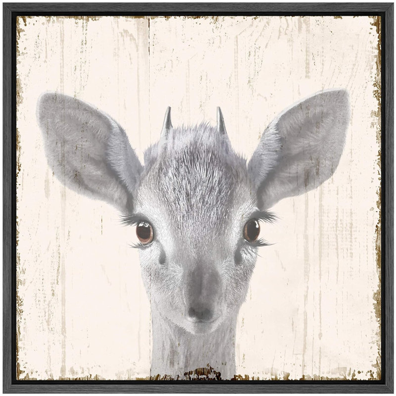 Pépinière, bébé, chevreuil, fauve, portrait, animaux, photographie, moderne, chic, relax / calme pastel, reproduction sur toile