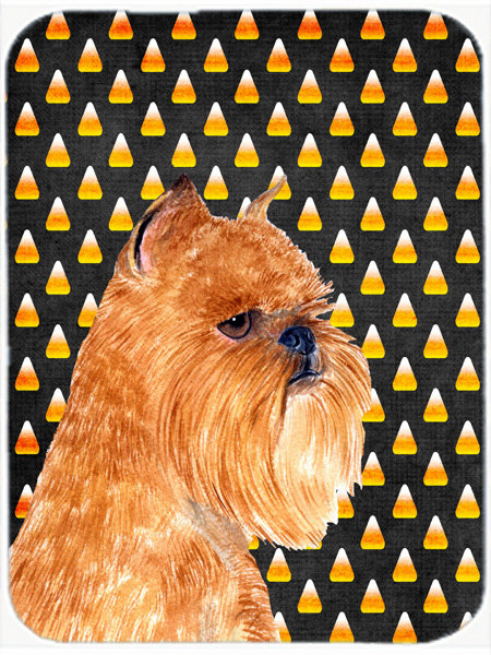 Planche à découper en verre à caroline bruxelles griffon bruxellois Halloween Candy Corn