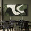 Reproduction d'art sur toile surdimensionnée à motif abstrait texturé abstrait vert Minimalst-106766881-111696479