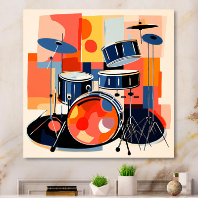 Druming Groove II - fruits, art mural
