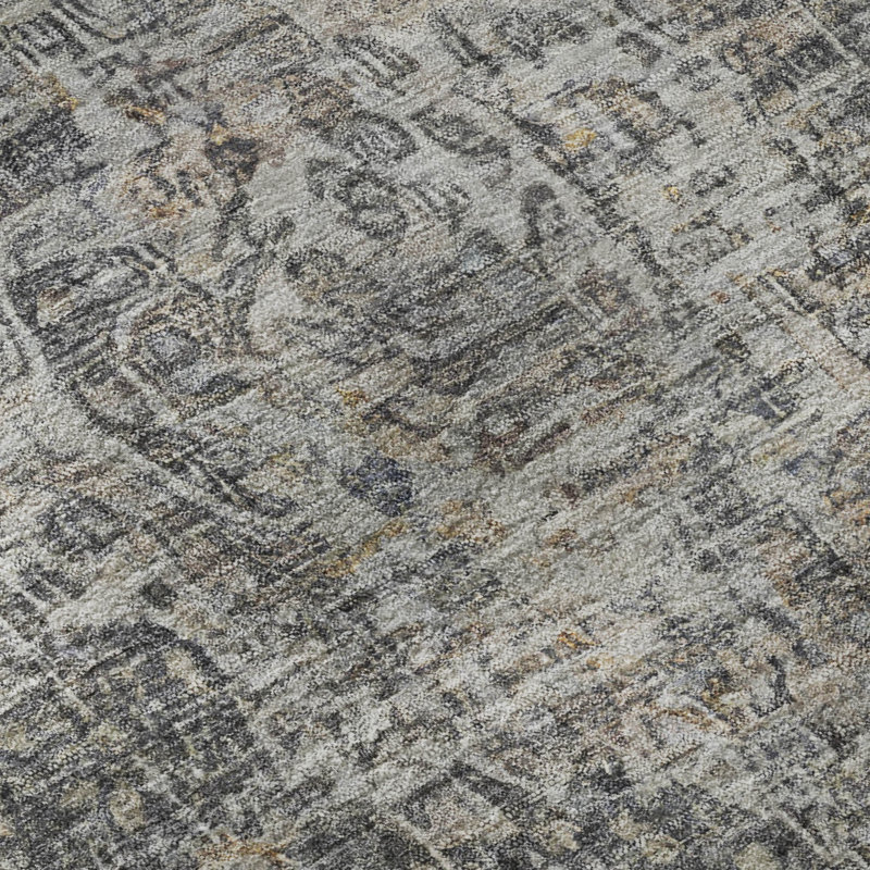 Premium Machine Washable Baford AMF1663 Global Rug, Rectangle 9' x 12'