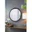 Cadre de miroir antique rond 30 po x 30 po sculpté à la main rose, miroir mural pour espace de vie, salle de bain, décoration murale d'entrée