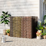 Caffie 115cm H x 284cm W Wicker Fence Panels Included