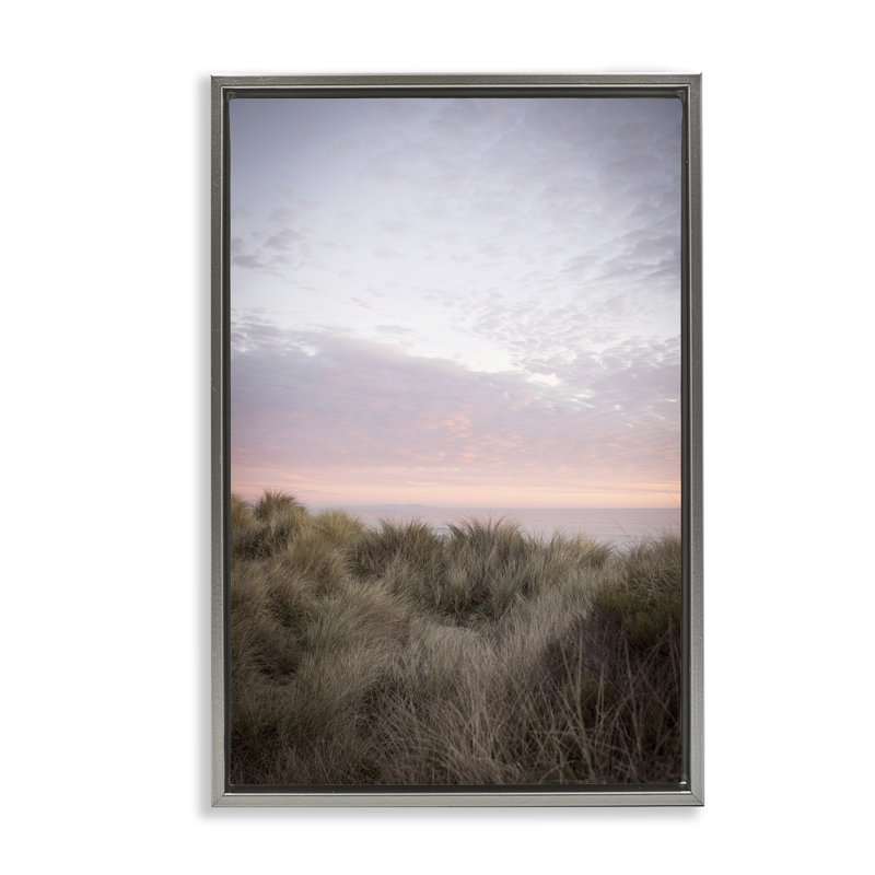  Toile flottante Ombre California Sunset par Crystal Lynn Collins, Cadre flottant gris lustré, H 31 po x l 21 po