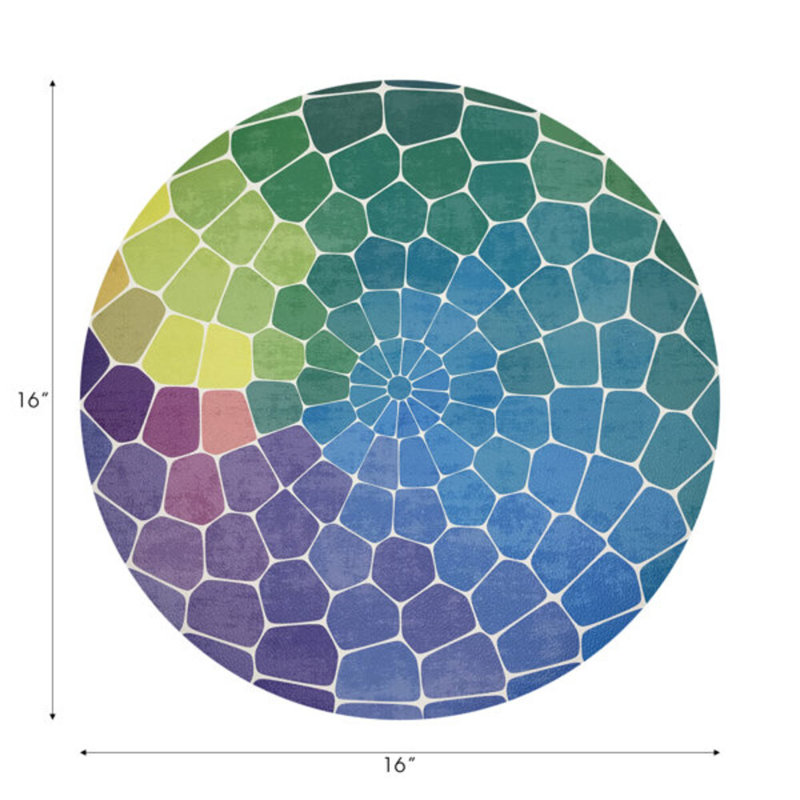 Napperon Mosaic, Mauve multicolore