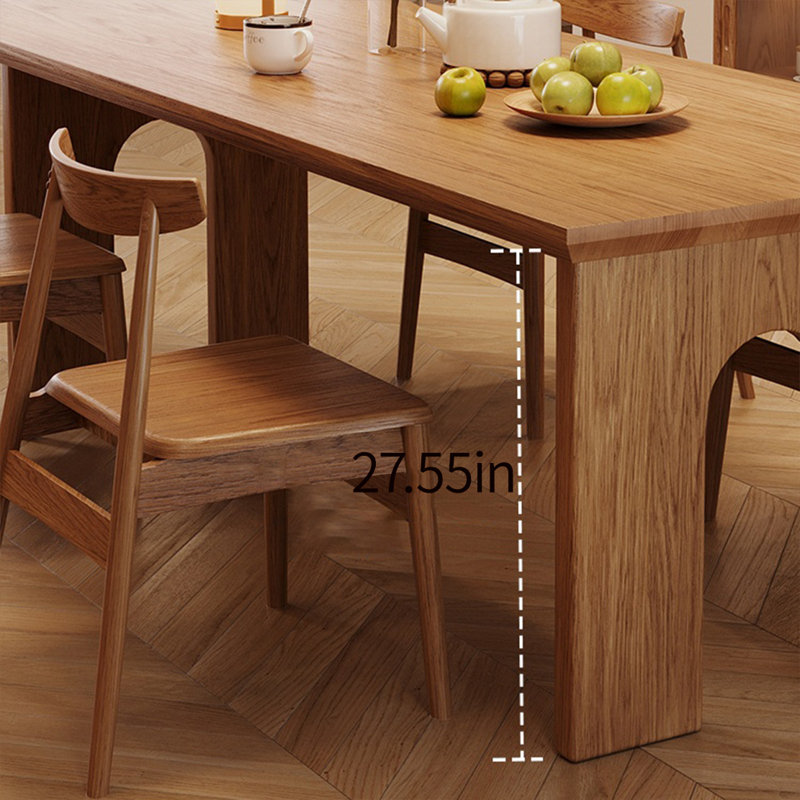 High quality solid wood table set, 29.52"H x 62.99"L x 31.49"W