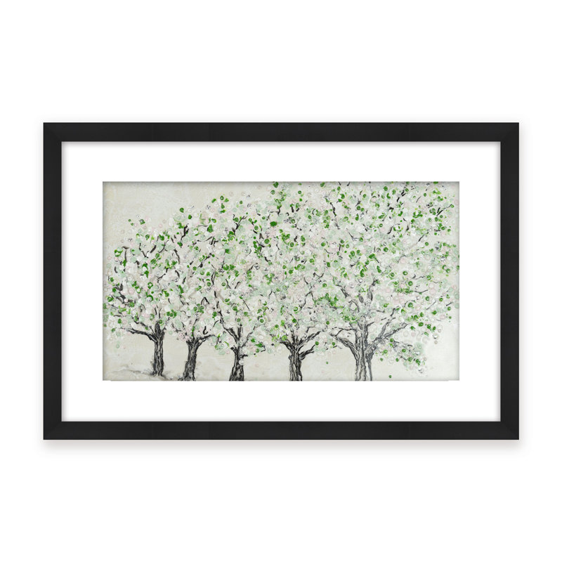 Nature Inspired "Springtime Serenity" Canvas Wall Art By , 12" H x 16" W, Framed Print, Brown