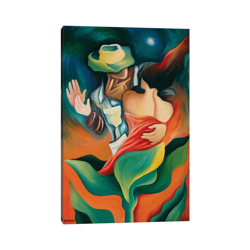 First Dance by Dixie Miguez - Wrapped Canvas Painting, 20.32 cm H x 30.48 cm W