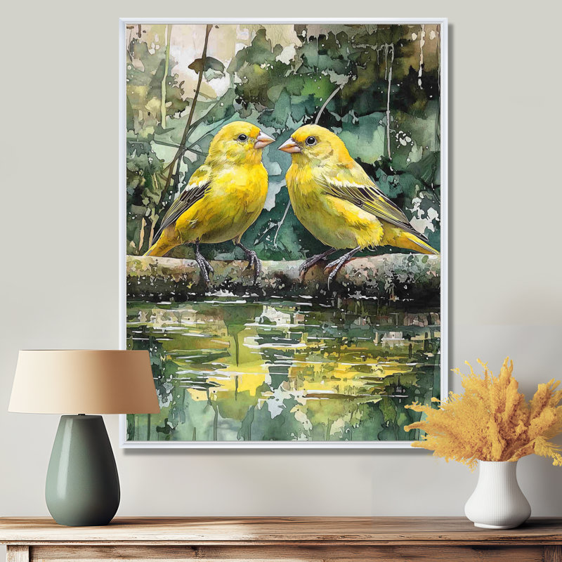 Laymon - Animals Wall Art Prints, H 40 po x l 30 po, Impression encadrée flottante, Blanc
