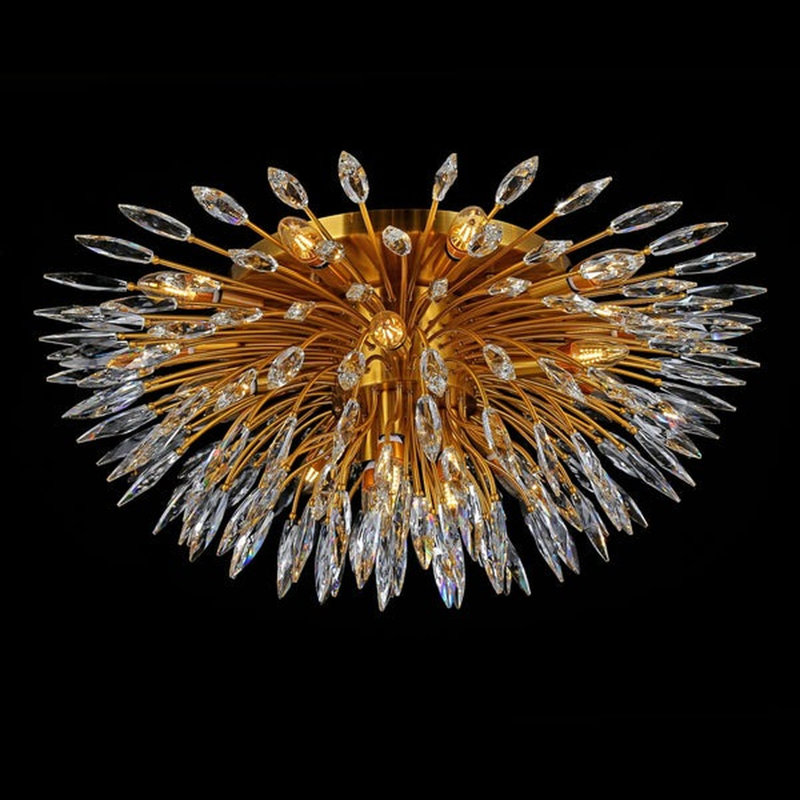 Francoise Dimmable Sputnik Classic / Traditional Chandelier, 9" H x 15" W x 15" D, 5