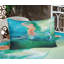 Drap-housse et coussin décoratif bleu vert Ambesonne-106789011