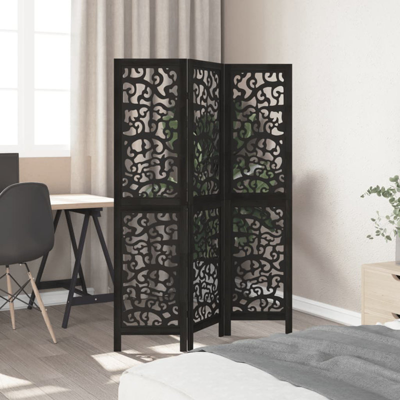 110cm W 3 - Panel Folding Room Divider, 160cm H x 110cm W x 1.6cm D
