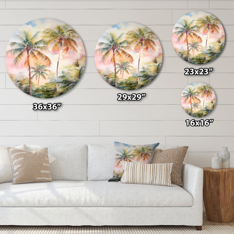 Hecuba - Art floral rond en métal, H 16 po x l 16 po