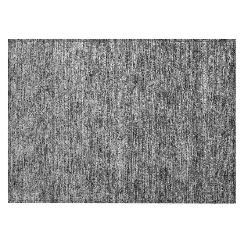 Machine Washable Indoor/Outdoor Chantille ACN1170 Gray, Rectangle 1'8" x 2'6"