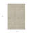 3' X 5' Taupe And Ivory Floral Washable Indoor Outdoor Area Rug