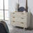 Stylish Ethier 31.8'' Solid Wood Nightstand – 3 Drawer Chest with Mid-Century Modern Tapered Legs-220406962
