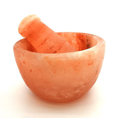 Himalayan Salt Mortar and Pestle set handcrafted by Black Tai Salt Co.