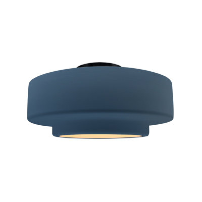Radiance Ceramic Semi Flush Mount - Replaceable Bulb