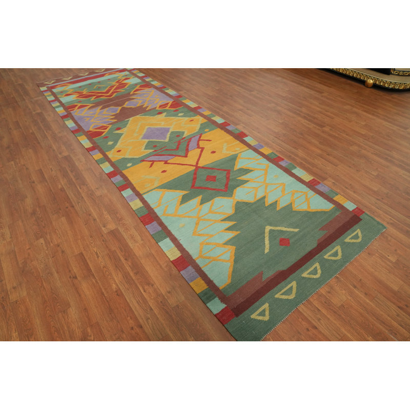 Tapis de couloir géométrique Kilim