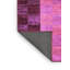 Tapis en laine et polyester tissé à la machine à motif géométrique mauve-2109733313