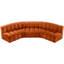 Hridaan Upholstered Curved Sectional Reversible-89266654