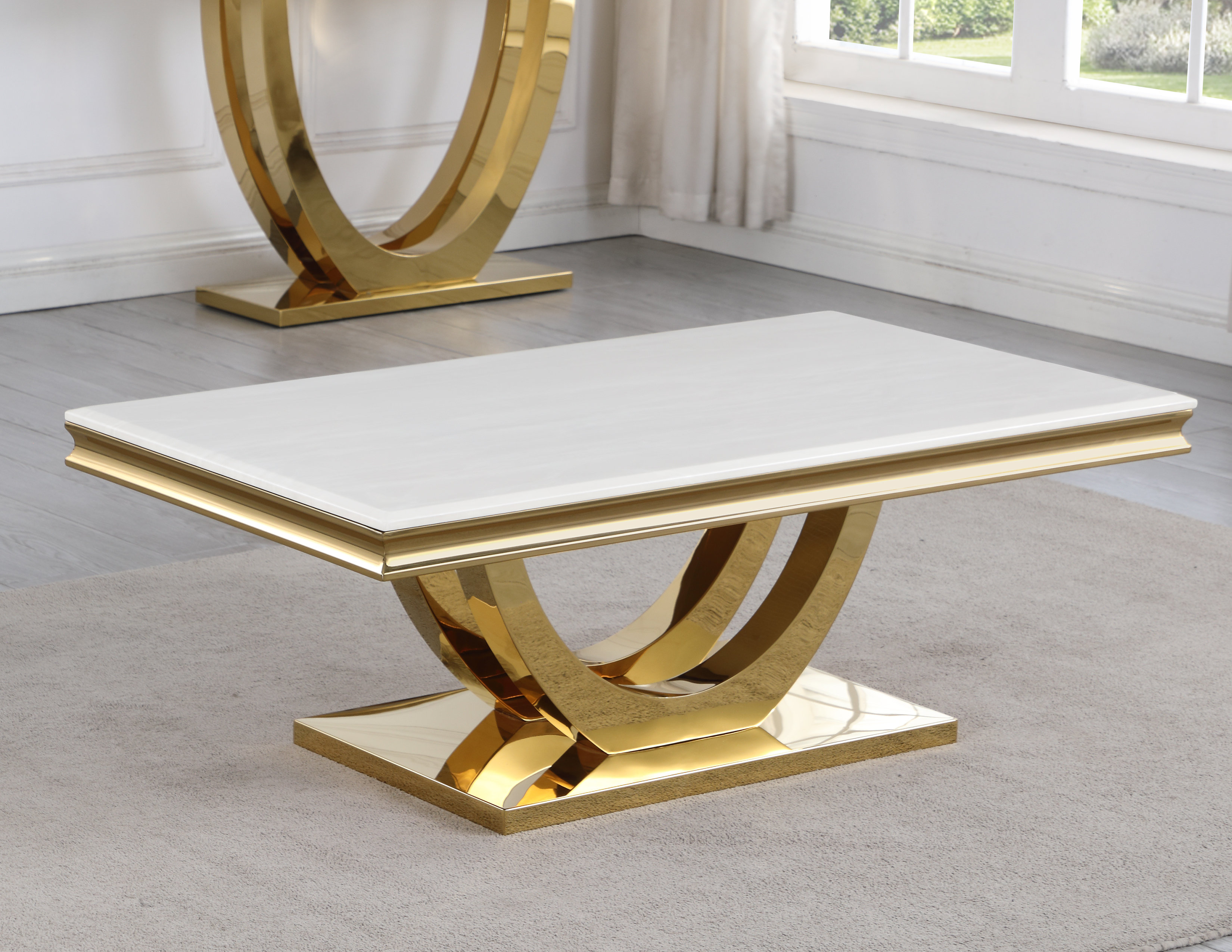Elevate Your Living Space with the Everly Quinn Marble Coffee Table