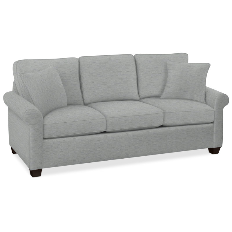 Park Lane Sofa, Java Finish, Innerspring Mattress, Eggshell Crypton Performance; 0884-93