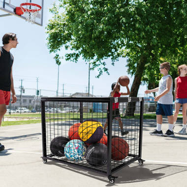 Basketball Storage Cage Cart