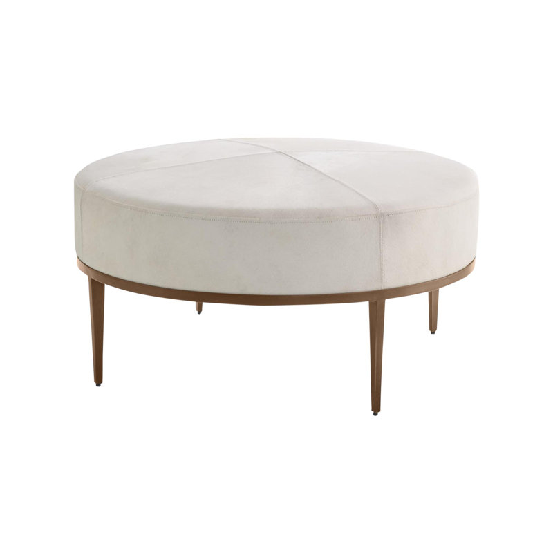 Urban Round Leather Ottoman