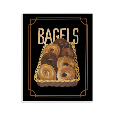 Panier de bagels, art mural par Nancy Overton