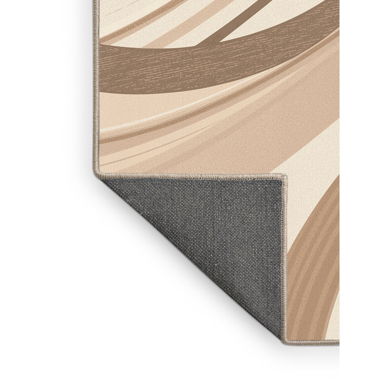 Tapis beige moelleux moelleux et minimaliste Eatman, 7x10