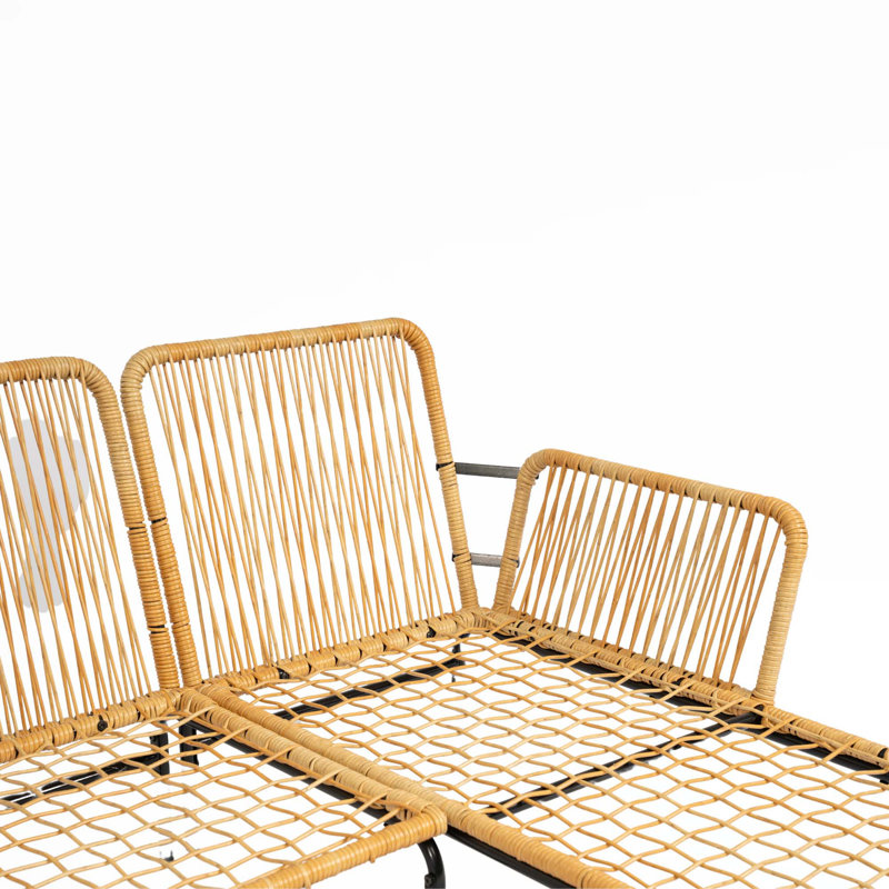 Ensemble modulaire d'extérieur en L avec coussins 78,74 po Anvik