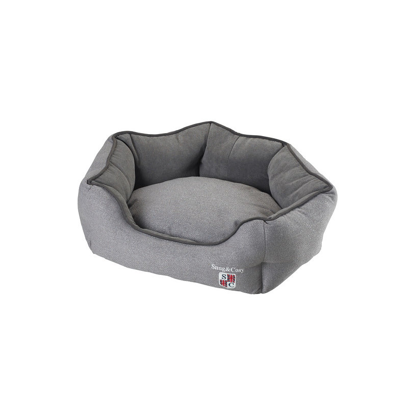 Bolster Pet Bed, 21cm H x 53cm W x 46cm D