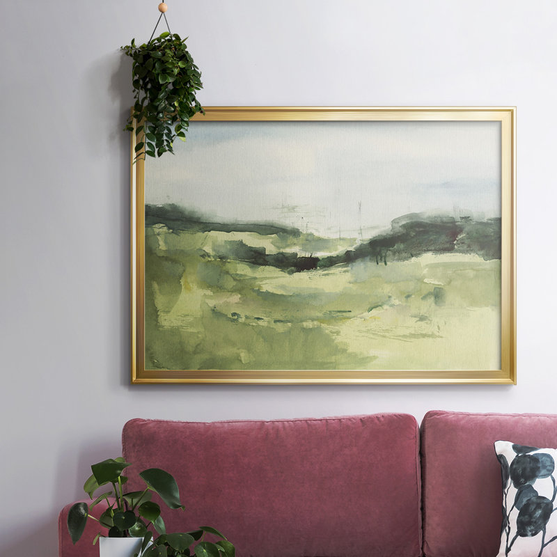 Hill Scramble I - reproduction de photo sur toile, Or, H 14 po x l 20 po x P 1,5 po