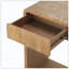 Console moderne à 3 tiroirs avec lattes verticales et conception à bord arrondi pour le couloir derrière le canapé-110183873