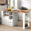 Îlot de cuisine extensible avec rangement