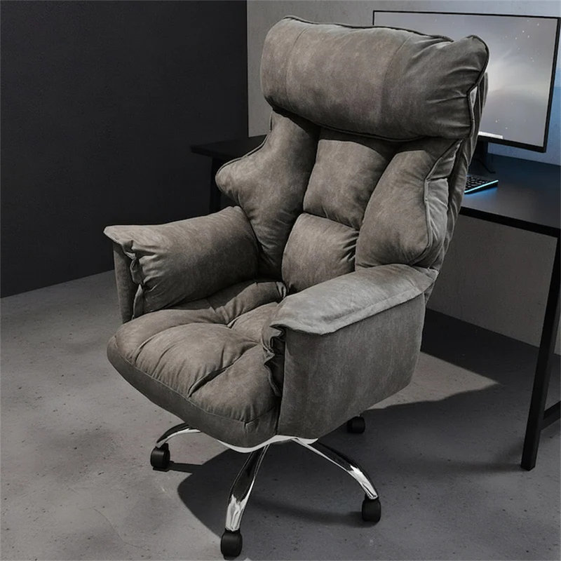 Fauteuil de bureau de jeu moderne et ergonomique - Fauteuil inclinable pivotant avec support lombaire réglable, hauteur et accoudoirs pour la maison et le bureau