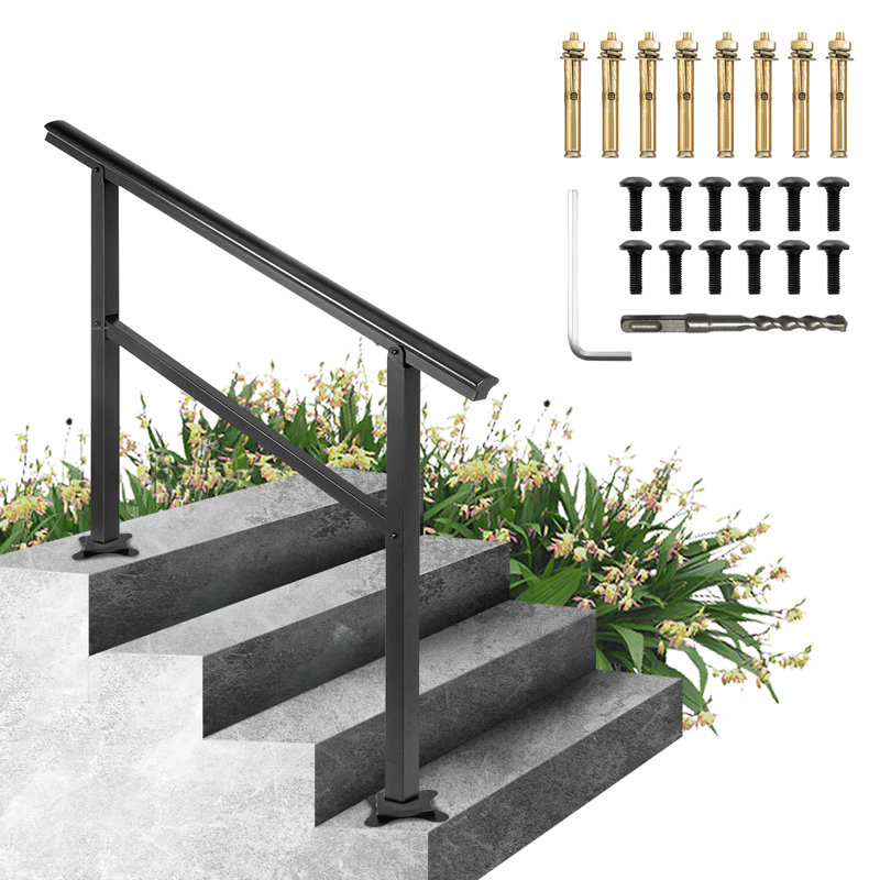 Ensemble de rampes d'escalier, H 35,2 po x l 47,6 po x P 5,3 po
