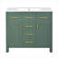 Meuble-lavabo de 36 po avec lavabo en céramique et espace de rangement polyvalent-833809852