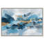 «Ocean Foil II», reproduction d'art acrylique encadrée bleue et dorée par Art Remedy, cadre noir, 30 x 20-1808215169-1808215410