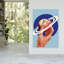 Saturn Apple Hand Abstract Contemporary Fruit Landscape Wall Art Print 1 Piece Wrapped Canvas Wall Art-82215832