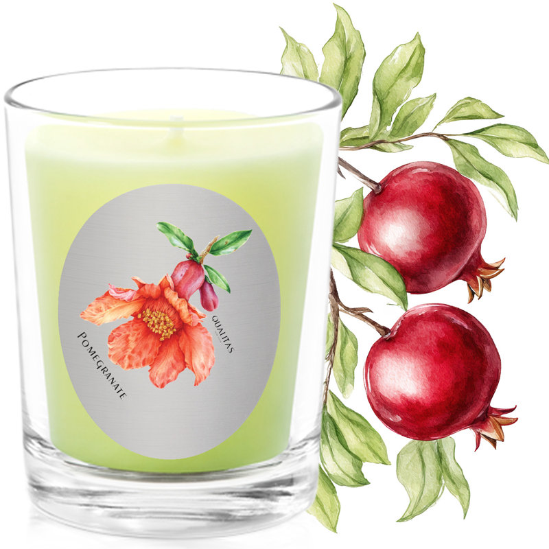 Beeswax Candle Pomegranate