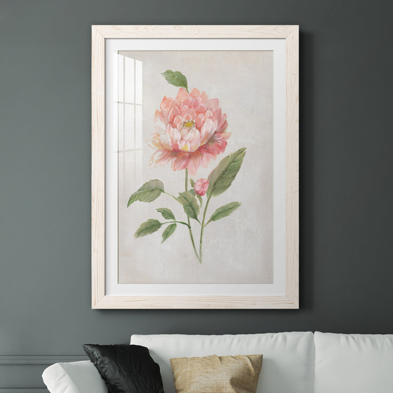 Grandiflora III - Peinture encadrée, H 31,5 po x l 23,5 po x P 1,5 po, Cadre blanc