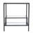 Square Black Glass Side Table