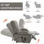 Fauteuil inclinable inclinable en chenille à deux moteurs - Confort robuste pour tous les espaces