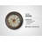 15" Round Wall Clock, Antique Brown, Transitional | Gift Idea