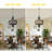 16" Rustic Farmhouse Solid Wood Chandelier, 4-Light Pendant Light with 72" Adjustable Chain for Foyer, Dining Room, Living Room