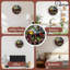 Horloge murale en bois 10 po, mouvement silencieux, à piles (piles AA non incluses), décor artistique, parfait pour les décorations