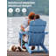 Chaise Adirondack en acier PEHD pliable-1833397267