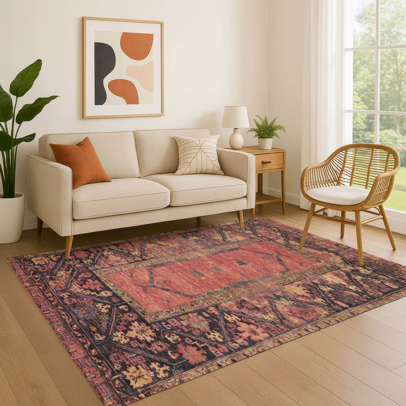 Tapis de qualité supérieure lavable à la machine AMF1727, Rectangle 10 pi x 14 pi